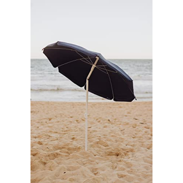 Picnic Time 5.5' Outdoor Beach Umbrella, Adjustable Canopy