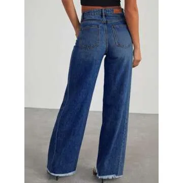 Sidefeel Women's High Waisted Mom Jeans - Stylish and Comfortable Denim Pants