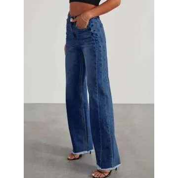 Stylish Sidefeel Women's High Waisted Mom Jeans Stretchy Denim