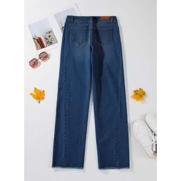 Stylish Sidefeel Women's High Waisted Mom Jeans Stretchy Denim