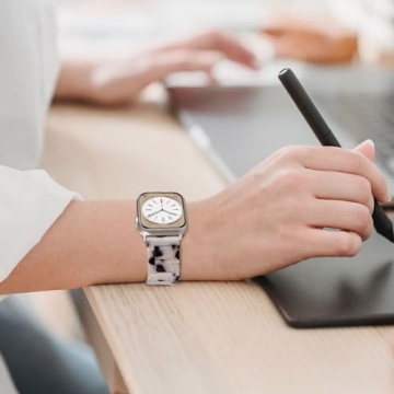 V-MORO Stylish Resin Bands for Apple Watch 40/41/42mm