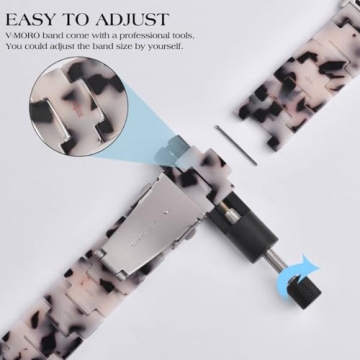 V-MORO Stylish Resin Bands for Apple Watch 40/41/42mm