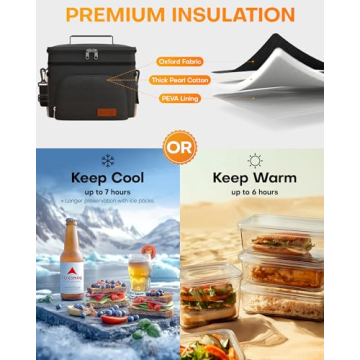 HOTOR Insulated Lunch Box - Ideal for Work & Travel