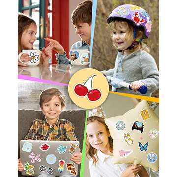 Bekayshad Stickers for Water Bottles, 100 Pack/PCS Hydroflask Stickers Aesthetic Waterproof Cute Vsc...