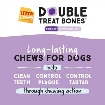 Ultra Chewy Favorite Flavors: Long-Lasting Treats Made in USA for Large and Small Breeds, Highly Digestible, for Aggressive Chewers (Favorite Flavors, 10 Count)