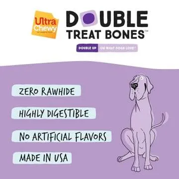 Ultra Chewy Favorite Flavors: Long-Lasting Treats Made in USA for Large and Small Breeds, Highly Digestible, for Aggressive Chewers (Favorite Flavors, 10 Count)