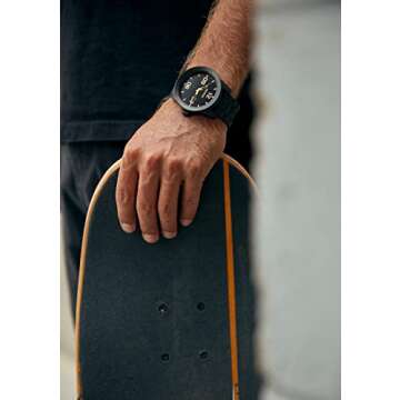 NIXON Corporal SS A346. 100m Water Resistant XL Men’s Watch (48mm Watch Face. 24mm Stainless Steel Band)