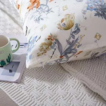 SLPBABY Silk Pillowcase for Hair and Skin with Hidden Zipper Print (Standard(20''x26''), Pattern 23)