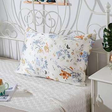 SLPBABY Silk Pillowcase for Hair and Skin with Hidden Zipper Print (Standard(20''x26''), Pattern 23)