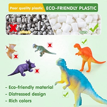 TOY Life 64 Dinosaur Eggs Toy - Easter Basket Fillers for Kids