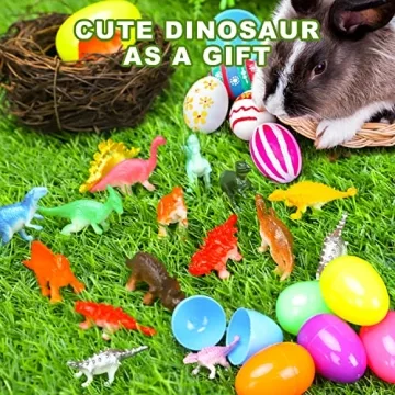 TOY Life 64 Dinosaur Eggs Toy - Easter Basket Fillers for Kids