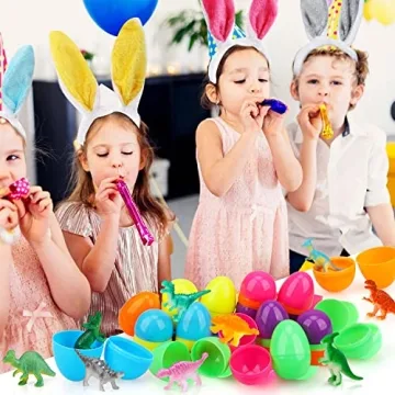 TOY Life 64 Dinosaur Eggs Toy - Easter Basket Fillers for Kids