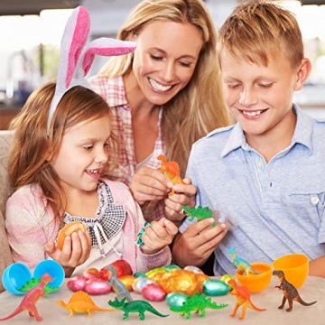 TOY Life 64 Dinosaur Eggs Toy - Easter Basket Fillers for Kids