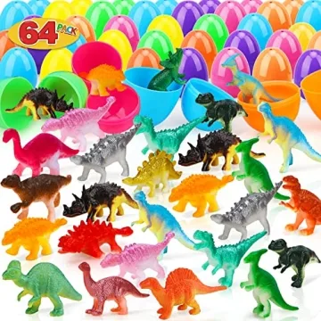 TOY Life 64 Dinosaur Eggs Toy - Easter Basket Fillers for Kids