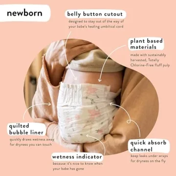 The Honest Company Eco-Friendly Clean Conscious Diapers Newborn 76 Pack