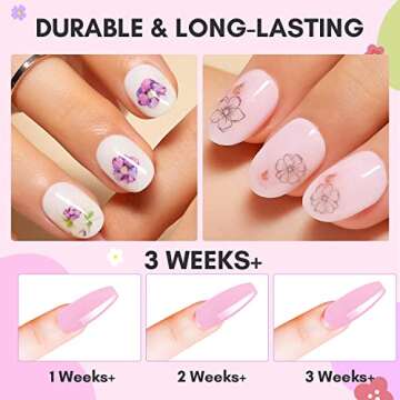 Makartt Dip Powder Kit, 6 Colors Pink Clear White Dip Powder Starter Kit 0.35Oz, Fall Dippies Nail Dip Powder Kit with Essential Liquids Base & Top Coat Activator Art Manicure DIY Salon Gifts