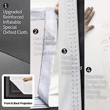 GYUEM 18ft Inflatable Movie Screen for Outdoor Fun