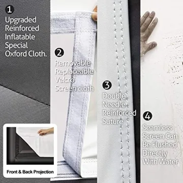 GYUEM 18ft Inflatable Movie Screen for Outdoor Fun