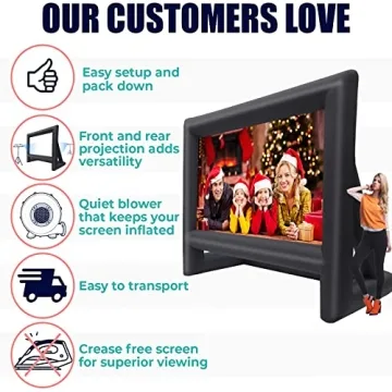 GYUEM 18ft Inflatable Movie Screen for Outdoor Fun