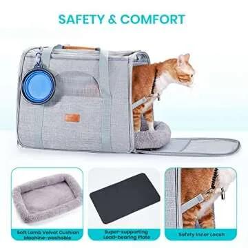 Morpilot Cat Carrier - Airline Approved, Soft & Sturdy