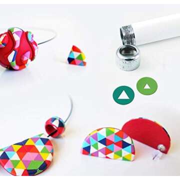 LUCY CLAY LC Disk 3 for Czextruder Pottery Ceramic Craft Polymer Clay Fondant Cake 9 Disks for extruder