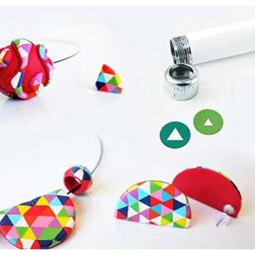 LUCY CLAY LC Disk 3 for Czextruder Pottery Ceramic Craft Polymer Clay Fondant Cake 9 Disks for extruder