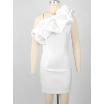 DKE&YMQ Women's Backless One Shoulder Evening Gown