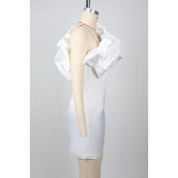 DKE&YMQ Women's Backless One Shoulder Evening Gown