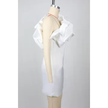 DKE&YMQ Women's Backless One Shoulder Evening Gown