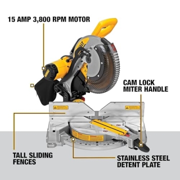 DEWALT Miter Saw 12-Inch Double-Bevel DWS716 for Precision