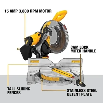 DEWALT Miter Saw 12-Inch Double-Bevel DWS716 for Precision