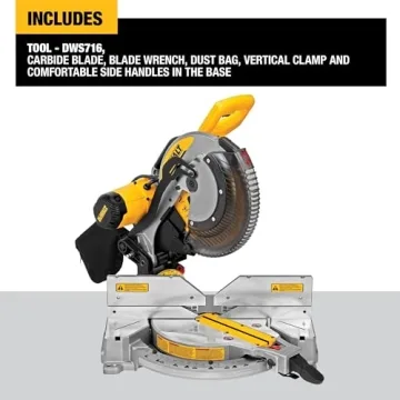 DEWALT Miter Saw 12-Inch Double-Bevel DWS716 for Precision