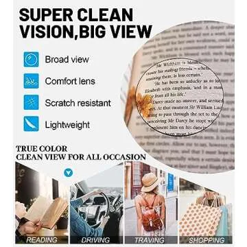 OCCI CHIARI Fashionable Reading Glasses for Women 2.5x