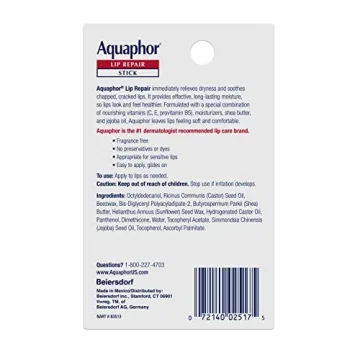 Aquaphor Lip Repair Stick - 0.17 Oz, 2 Pack