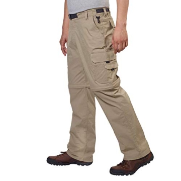 BC Clothing Men’s Lightweight Convertible Pants for Hiking