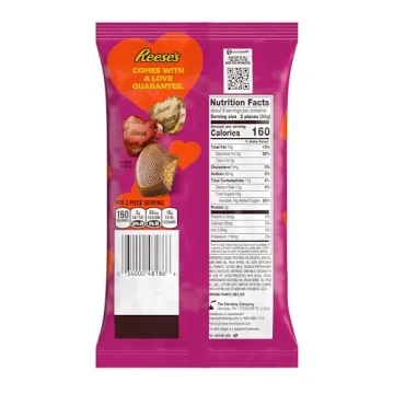 REESE'S Chocolate Peanut Butter Creme Hearts, Valentine's Candy Bag, 9.1 oz