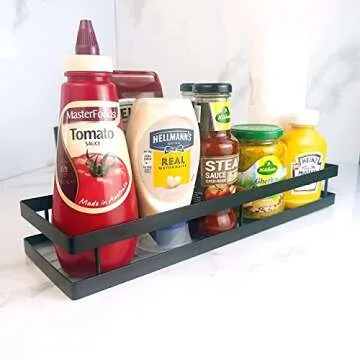 Versatile YSHIHE Wall Mounted Spice Rack Organizer