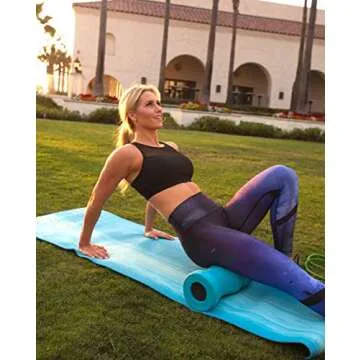 INTELLIROLL Textured High Density Foam Roller for Muscle Trigger Point Massage, Physical Therapy & Exercise - Advanced Roller Optimized for Neck & Spine, Relieve Back Muscle Pain – 19” Flex (Blue)