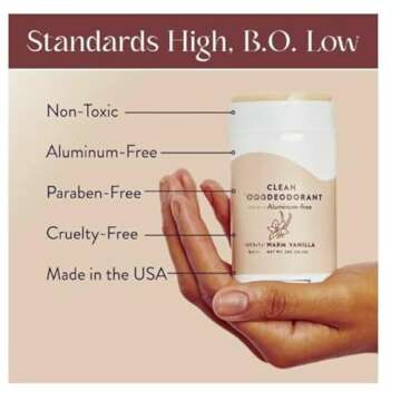 Natural Deodorant Warm Vanilla, Cruelty free, Paraben-Free, Aluminum Free, for women 2OZ. (pack of 1)