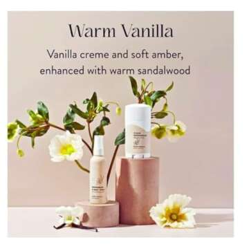 Natural Deodorant Warm Vanilla, Cruelty free, Paraben-Free, Aluminum Free, for women 2OZ. (pack of 1)