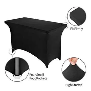 Peomeise 4FT Spandex Table Cover for All Events