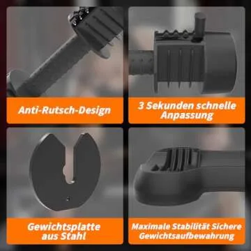 Ativafit 27.5 LBS Adjustable Dumbbell Set for Home Gym