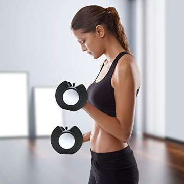 Ativafit 27.5 LBS/66LBS/88LBS Adjustable Dumbbell Set with Anti-slip Handle 12 In 1 Quick Dial Adjustment Weights With Safety Locking Button Space Saving Strength Training for Full Body Home Gym Workout