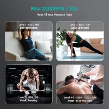 Mebak 3 Massage Gun - Deep Tissue for Pain Relief