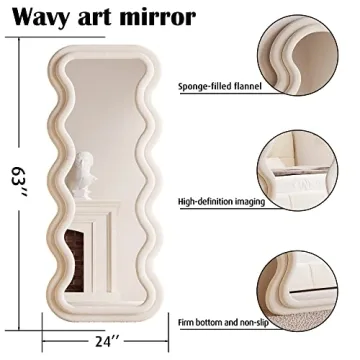 Stylish BOJOY Full Length Wavy Mirror for Any Space