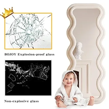 Stylish BOJOY Full Length Wavy Mirror for Any Space