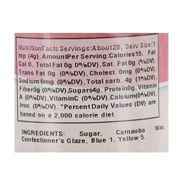 CK Products Cake Decorating Sanding Sugar Bottle, 4 oz, Teal