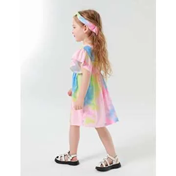 ADIFUN Baby Girl Floral Sleeveless Rompers Set for Summer