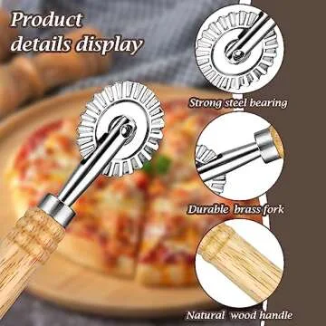 WLLHYF Pasta Cutter Wheel for Homemade Ravioli and More