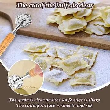 WLLHYF Pasta Cutter Wheel for Homemade Ravioli and More